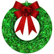 Front Door Wreath Bowknot Luminous LED Light Christmas Garland