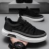 Men's Canvas Slip-On Sneakers Striped Color-Block Low-Top Casual Shoes