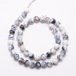 Fire Crackle Agate Faceted Gemstone Bead