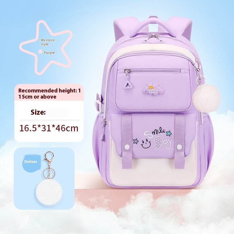 Water-Resistant Large Capacity Girls School Backpack – Oxford Cloth Kids Bag