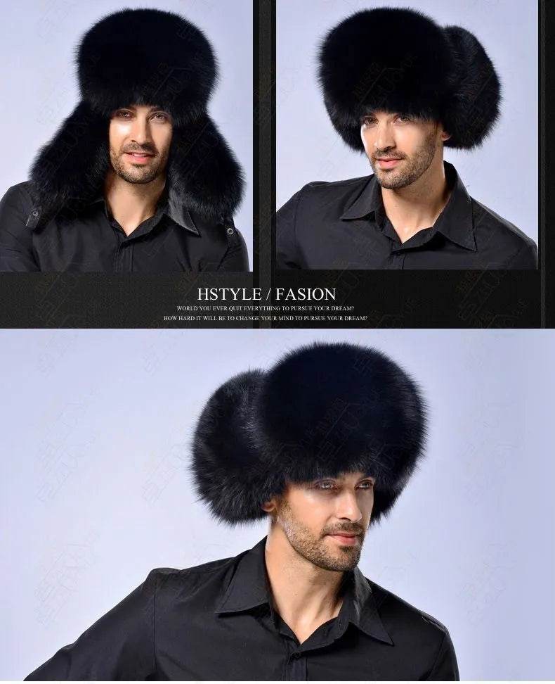Earmuffs Hat – Winter Warm Windproof Artificial Leather Hat