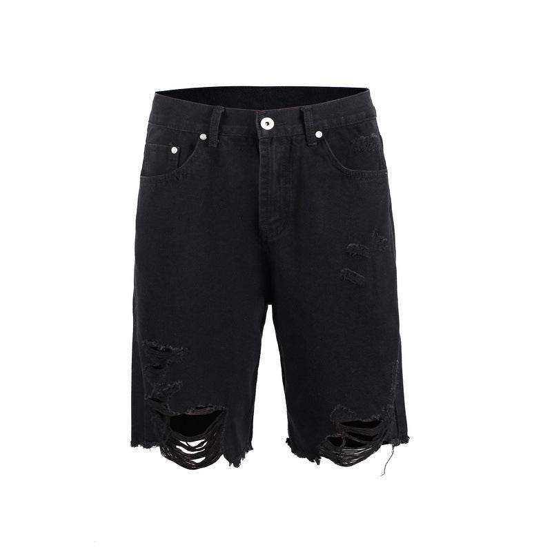 Loose Dad Denim Shorts Men Jeans