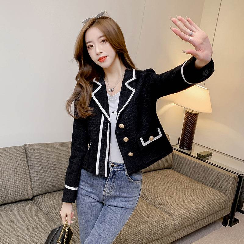 luxury women's blazers Short Long Sleeve Blazer.
