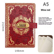 A5 Vintage Password Diary With Lock – Imitation Leather Journal