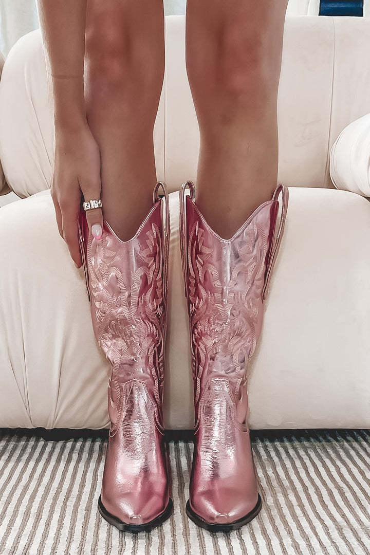 Artificial PU European And Beautiful Leather Sleeve Martin Boots for Women
