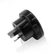 US/UK to AU Power Adapter – Multi-Function Travel Socket (Black & White)