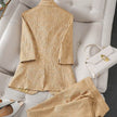 Half Sleeve Blazer And Pant Suit Ladies Women Female Jacket pant suit for women