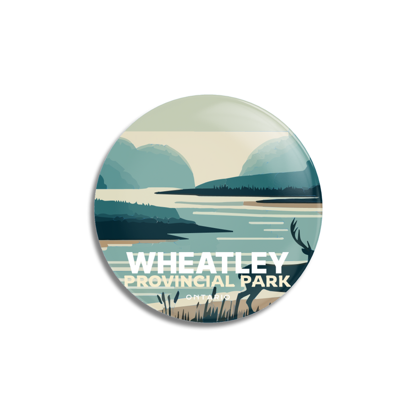 Wheatley Provincial Park of Ontario Pinback Button, Canada Parks