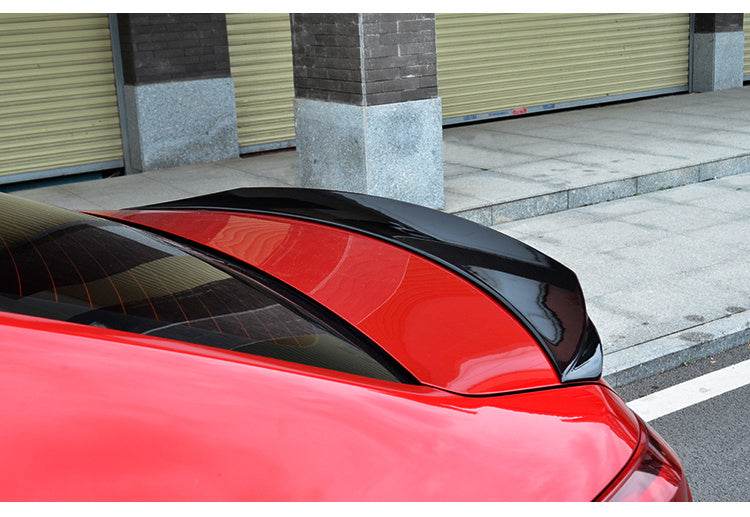Model 14-21 Mazda 3 Exela Modified Tail Trim Sports Bright Black Tail Blade Large Fixed Wind Surrounded