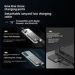 Ultra-thin Fast Charging Magnetic Power Bank With Built-in Cable