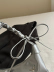 Butterfly Ruched Strap Shoulder Bag