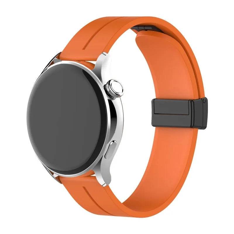 Applicable Watt4 Strap Silicone Magnetic Folding Buckle Watch Band