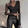 Fashion Chic Slim fit High neck bodycon top for women