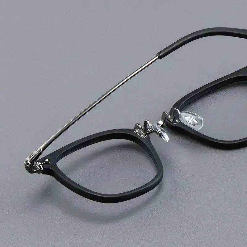 Pure Titanium Vintage Rectangle Crystal Transparent Myopia Glasses Reading  Unisex Spectacle Frame Designer Eyeglasses GMS806 Eyewear