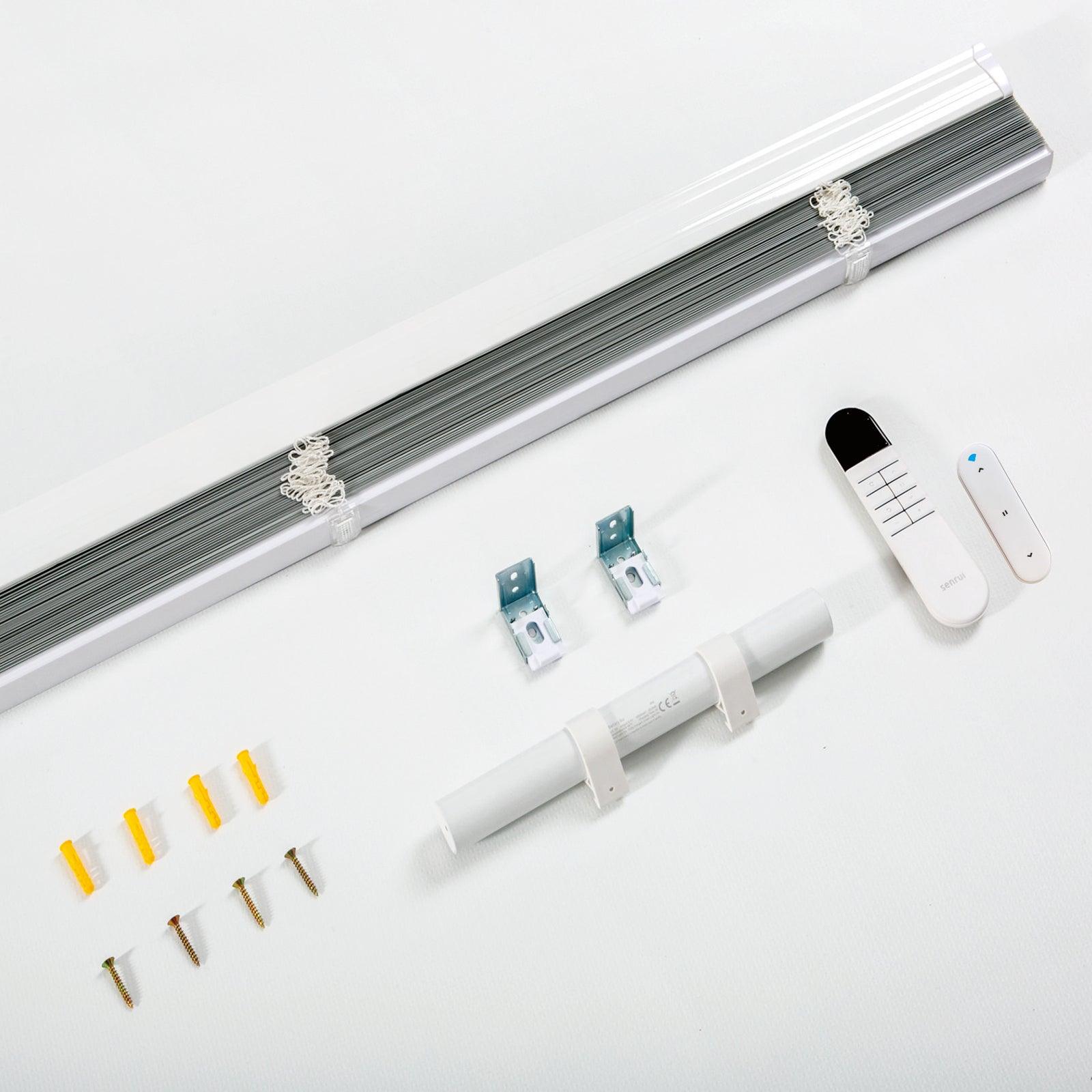 Electric Motorised Blinds Solar Powered 15-Channel Remote Cordless Dimmable Window Shade