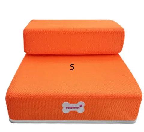 Foldable Pet Stairs – 2-Step Foam Dog & Cat Steps (Small & Large, Multiple Colours)