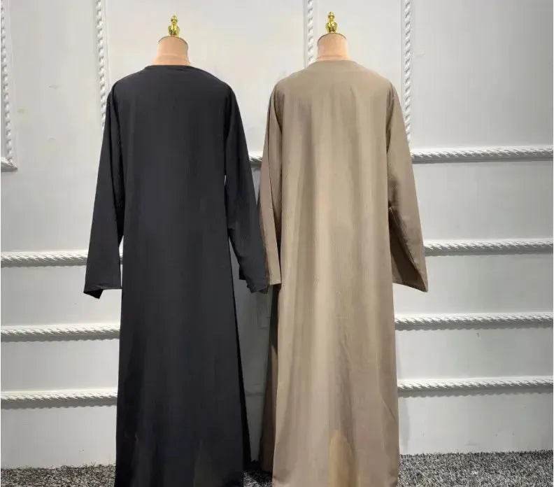 Arab3 piece set ArabDubai Abaya dress with Turban Embellished Abaya