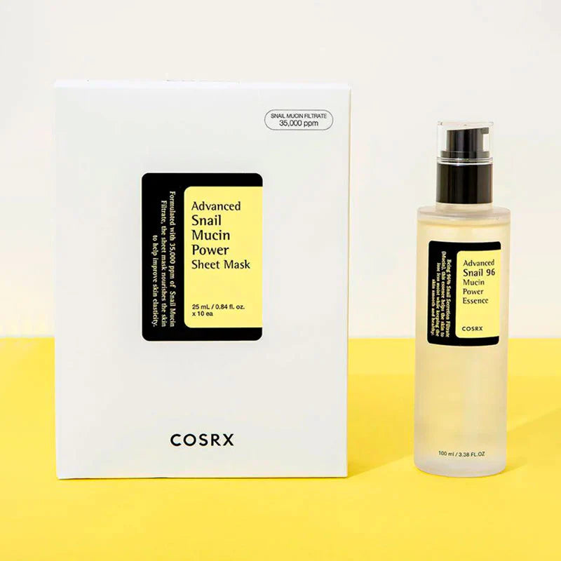 COSRX Advanced Snail Mucin Power Essence Sheet Mask 25ml - 1 BOX 10 PCS