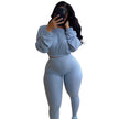 Ladies Autumn 2pcs Athleisure wear Outfit set