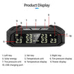 Auto Solar External Tire Pressure Monitor 6 Tire RV Trucks Car Vehicle