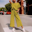 Coord fashion spring and summer 2 piece pant set women
