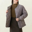 Quilted Padded Coat Winter Jacket With Pockets Lightweight Outerwear For Women's Clothing