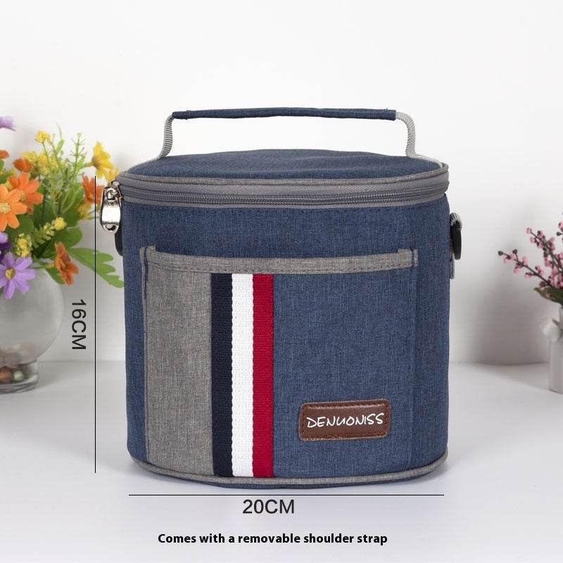 Thermal Insulated Denim Work Lunch Bag for Women