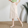 A- Line Temperament Women's Professional Formal Office Work Back Slit Midi business Skirt