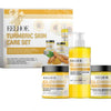 EELHOE Turmeric Skincare 3PCS Set Cleanser Cream Scrub