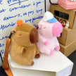 Cute Capybara Doll Bag Girl Student Backpack