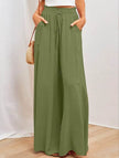 Printed Comfortable Casual High Waist  Wide-leg Floral Palazzo Trousers women