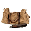 Vintage Canvas Travel Duffel Bag Weekender with Leather Handles Carry On