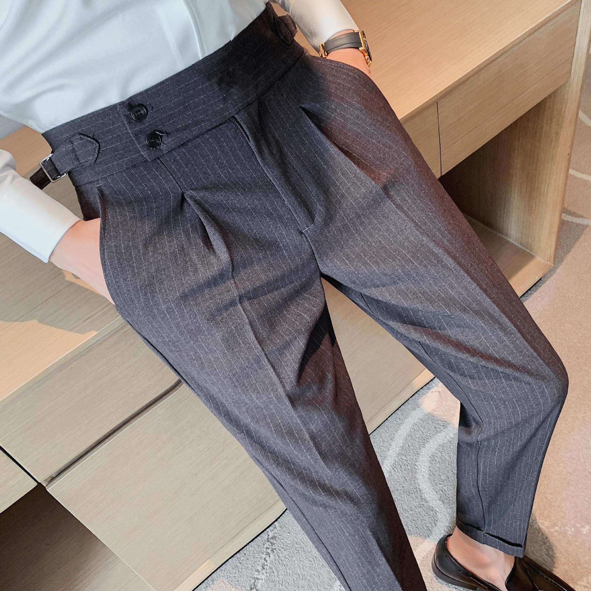 High-waisted Trousers Business Work Chinos trouser for men