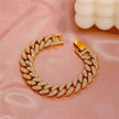 Diamond Cuban Punk Chunky Chain Hihop Bracelet unisex