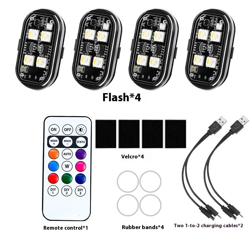 Wireless Motorcycle Warning Light with Remote Control – LED Safety Strobe Light Canada