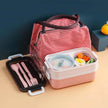 Insulated Stainless Steel Double-Layer Lunch Box for Work & School