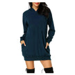 Women Solid Color Hat Dress Sweater Loose Feature Long Sleeves