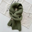 Women's Sweet Version Fleece Solid Scarf Autumn And Winter