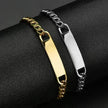 DIY Laser Engraved Stainless Steel Couple Bracelet Bracelet Jewelry