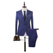 Men's Solid Color Leisure Suit Two-Piece Set – Jacket & Pants (M–5XL, 8 Colors)