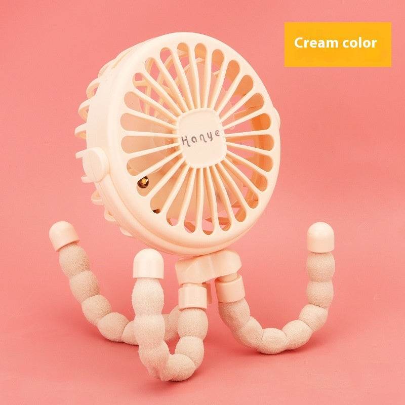 USB Powered summer heat Handheld fan with stand and Night light