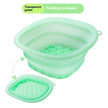 Silicone Ice Bath Face Basin with Folding Ice Tray