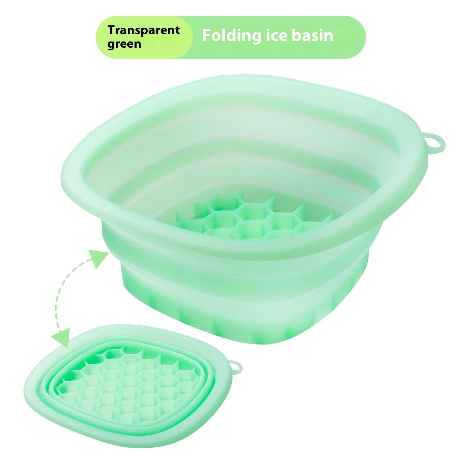 Silicone Ice Bath Face Basin with Folding Ice Tray