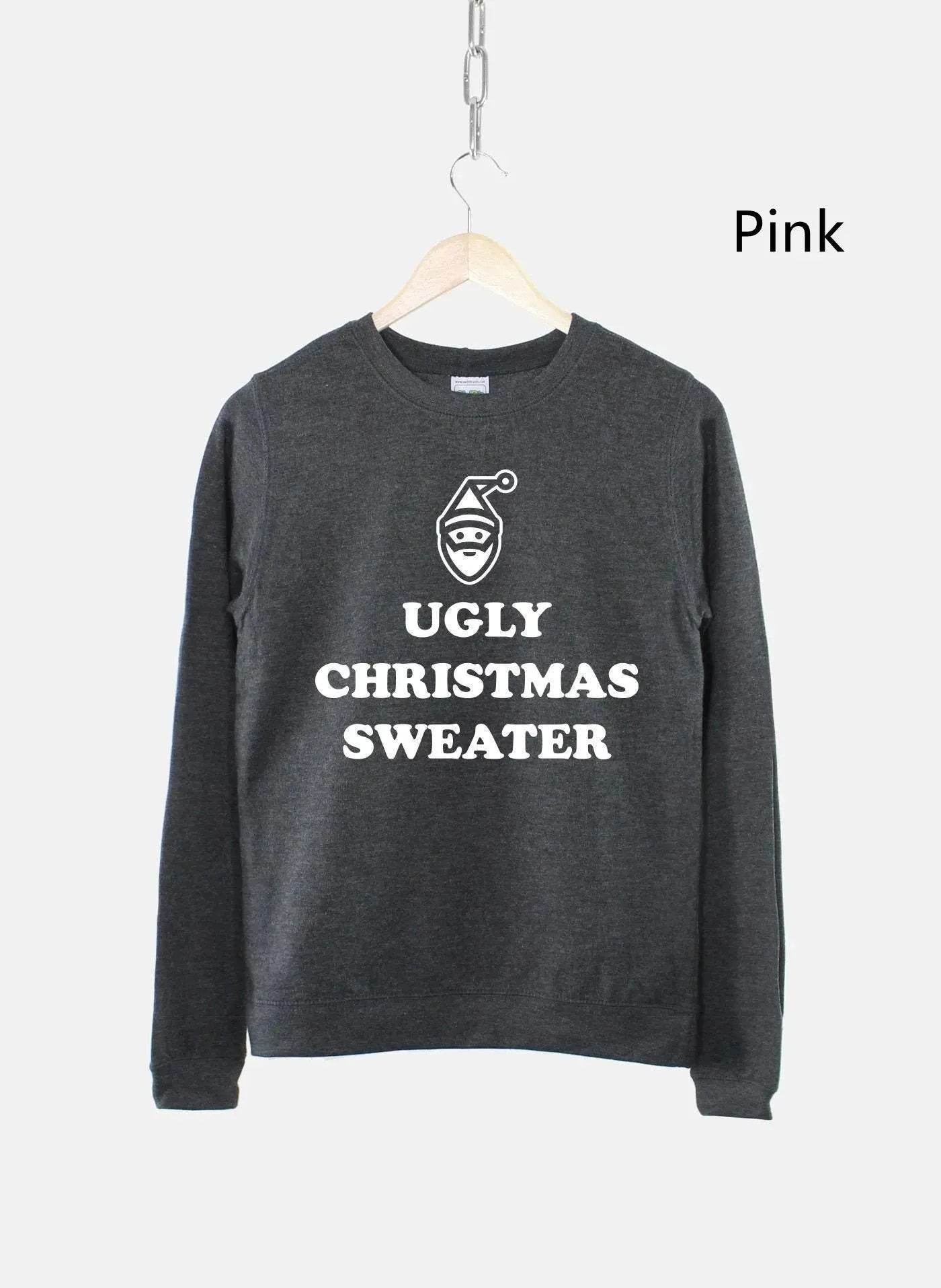 Women's Ugly Christmas Sweater Sweatshirt Bah Humbug Funny