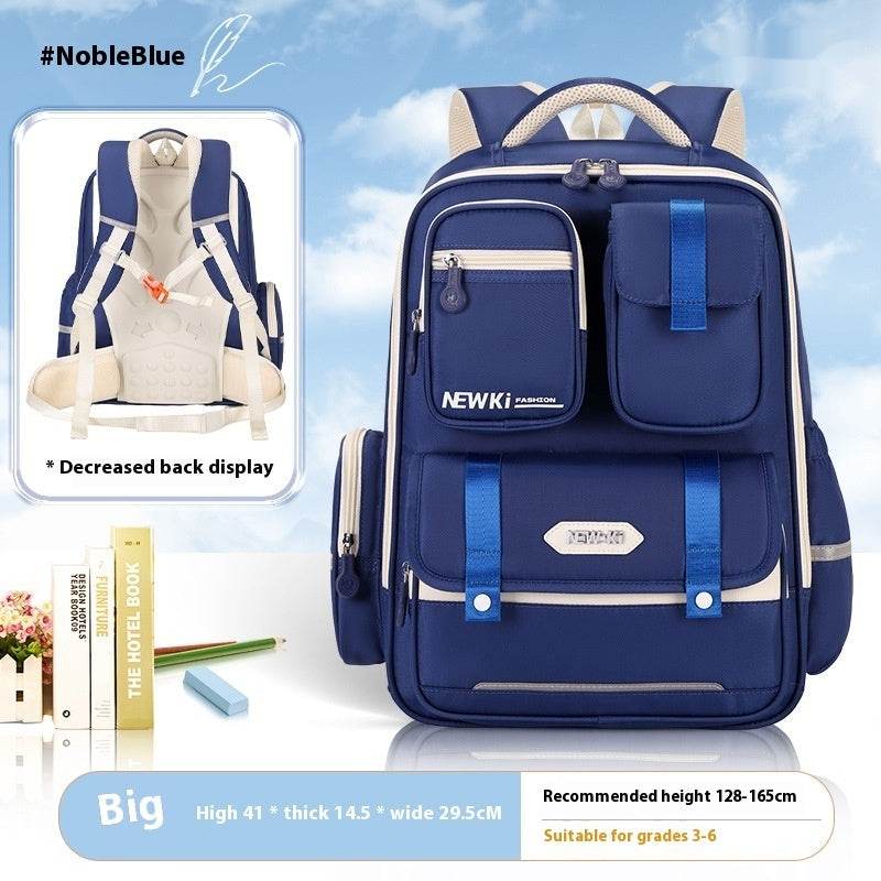 Children's Spine Protection Backpack Multi-compartment Burden Reduction Schoolbag