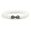 Turquoise Energy Gun Black Electroplated Alloy Beaded Bracelet