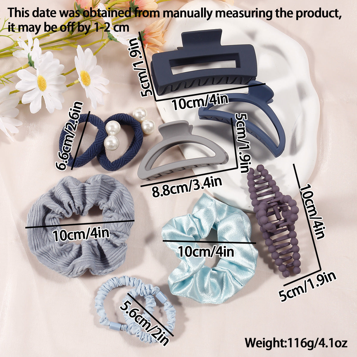 Coffee Series Hair Barrette Combination Set – Plastic Resin Hair Clips for Women