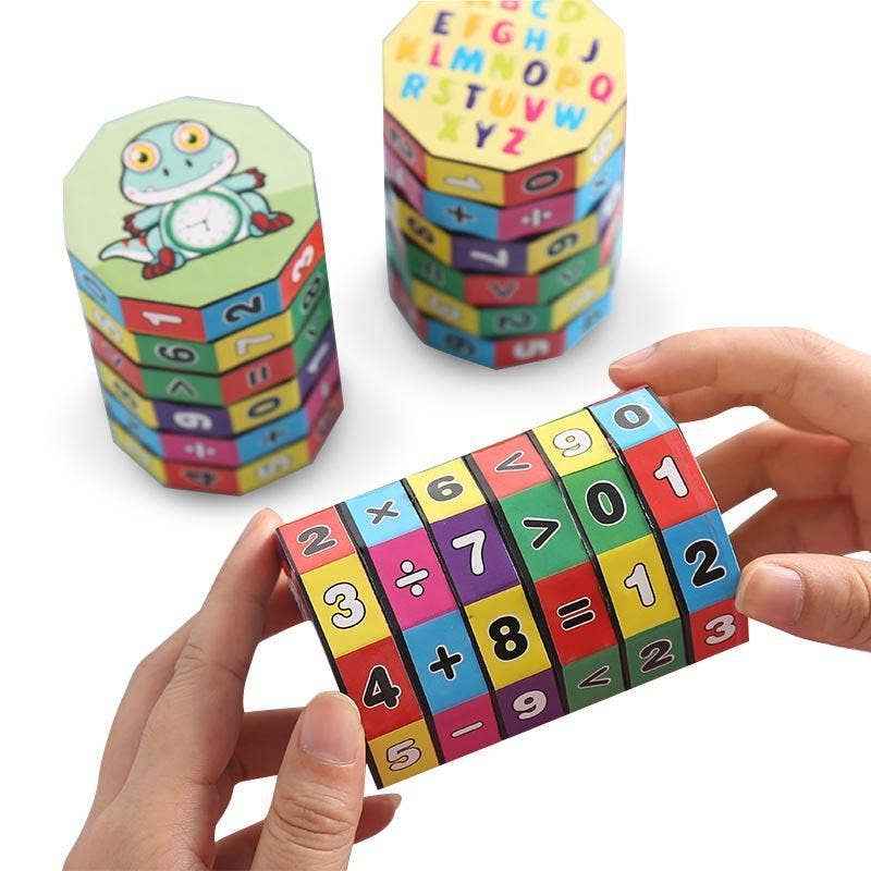 Educational toys for early teaching arithmetic: One digital cube