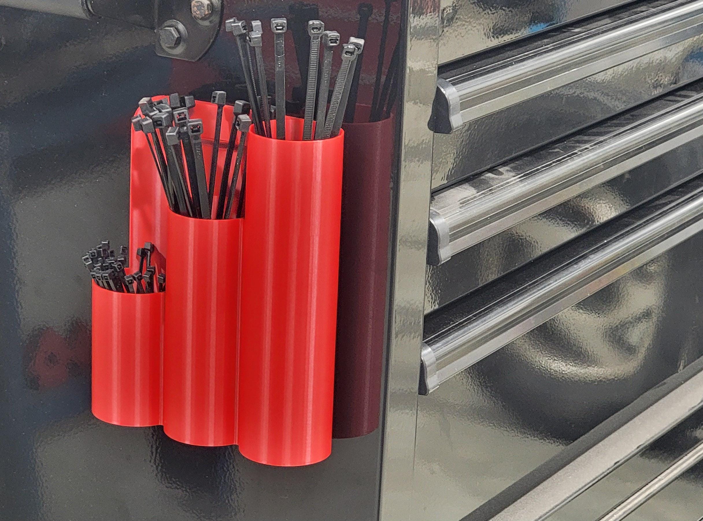 Zip Tie Holder - Magnetic or Wall Mount