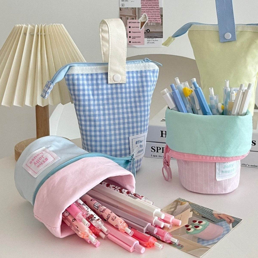 Stationery storage bag - Foldable Compartment -  Large Capacity